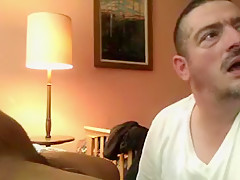 Deep throat no-gag oral worship big black cock