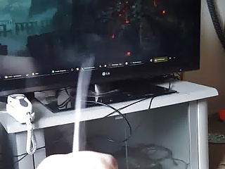 Quick jerk with thick hard cum