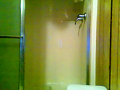 Obese Shower + 1St time with Sex Toy