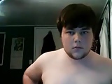 Young fat cub with fat cock cumming on desk