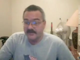 Daddy bear jerking and cumming