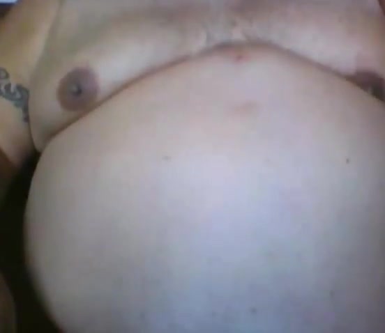 big belly grandpa show his body on cam
