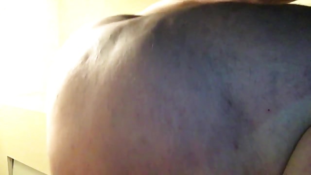 Closeup of fat chub ass & balls