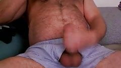 Chubby hairy jerk off