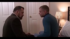 Young Chubby Boy and Older Daddy Bear