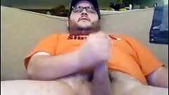 Hot chubby bear shooting his hot milk