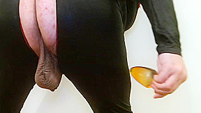 anal inflatable dildo superchub on huge butt buster plug gimp slave painal jamming brutally stretching the sphincter