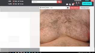 Big Fat Guy Plays with his tits and talks to you